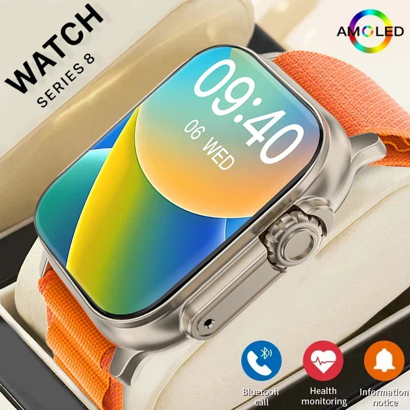 2024 T900 Ultra 2 Smart Watch Men 49mm Series 8 2.3 "AMOLED Screen NFCtc 8 smartwatch.